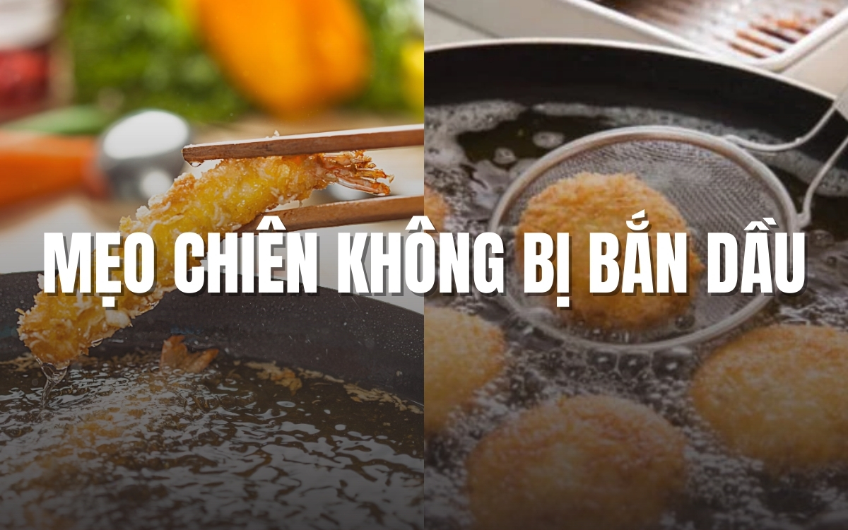 Làm Cách Nào Khi Chiên Không Bị Dầu Bắn – Bí Quyết Vào Bếp An Toàn 1 Mẹo chiên không bị dầu bắn