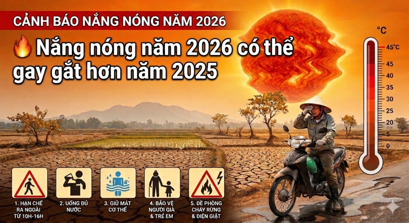 Toàn cảnh đợt nắng nóng gay gắt tiếp diễn: Mức nhiệt có nơi vượt mốc 40 độ C 1 Thời Tiết Nắng Nóng Đến Sớm 2026