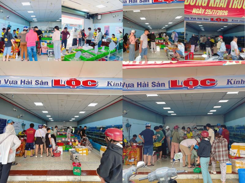 Ngày 25/07/2026 Chính Thức Khai Trương Hệ Thống Hải Sản Lộc Sa Đéc Diện Mạo Mới 3 Hai San Loc Sa Dec dien mao moi đông đúc ngày khai trương