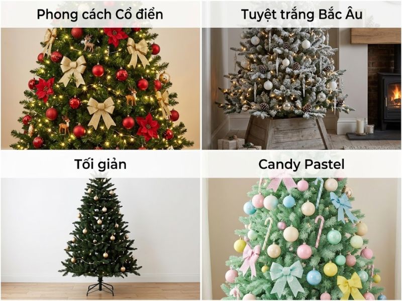 7 Cách Trang Trí Cây Thông Noel Đẹp, Độc Đáo Chuẩn Decor 4 cách trang trí cây thông noel