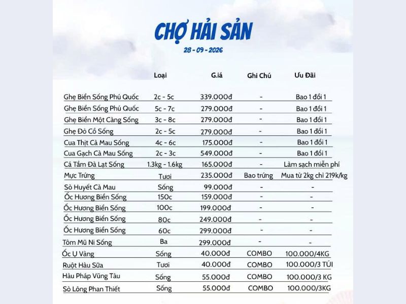 Top 8 Hải Sản Tháng 11 Tươi Ngon Béo Ngậy Cực Bổ Dưỡng 5 hải sản tháng 11
